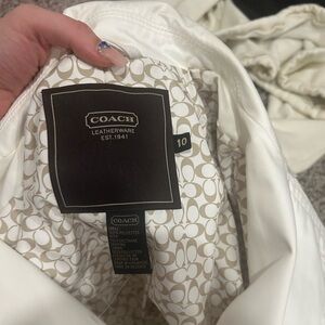 Coach rain jacket. Size 10